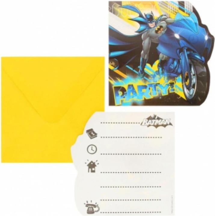 Actual product image Procos Invitations - Batman (6pcs)