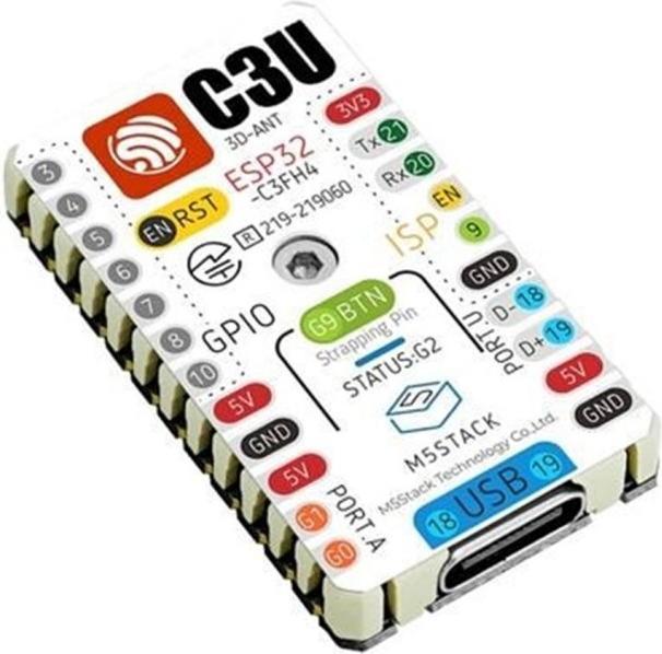 Image du produit M5Stack Carte de développement M5stamp C3U Mate avec Pin Headers