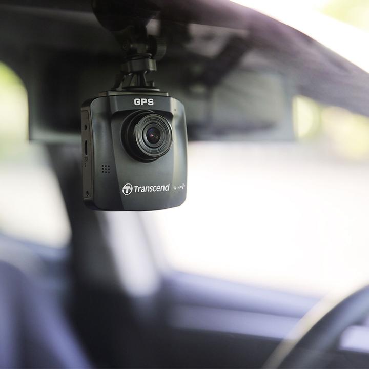 Actual product image Transcend DrivePro 250 incl. 32GB microSDHC TLC (Wi-Fi, Built-in display, Bluetooth, Rechargeable battery, GPS receiver, Full HD)