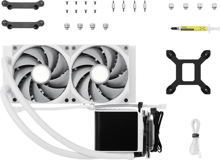 Actual product image TRYX PANORAMA complete water cooling system - 240 mm, white
