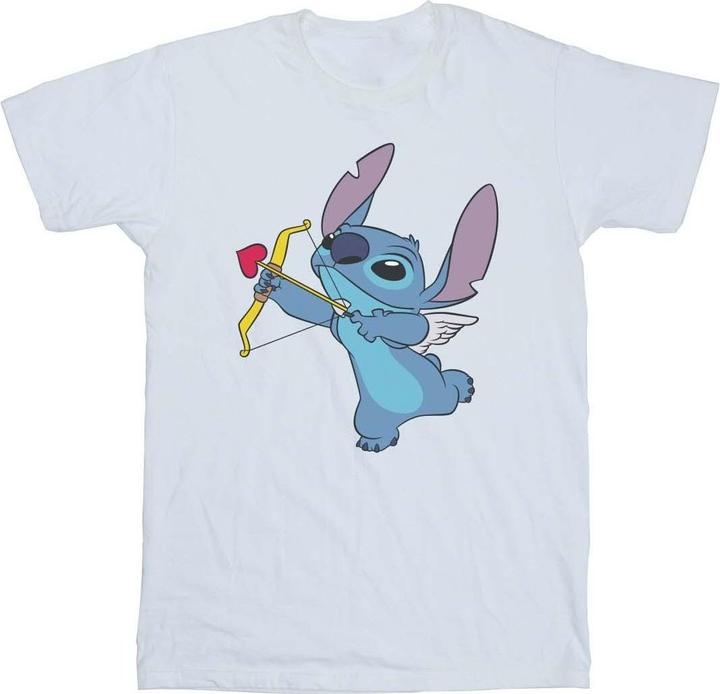 Disney Lilo And Stitch Stitch Cupid Valentines TShirt (L)