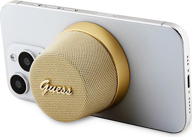 Productafbeelding Guess głośnik Bluetooth GUWSC3ALSMD Luidsprekerstandaard złoty/goud Magnetisch Script Metaal (12 h)