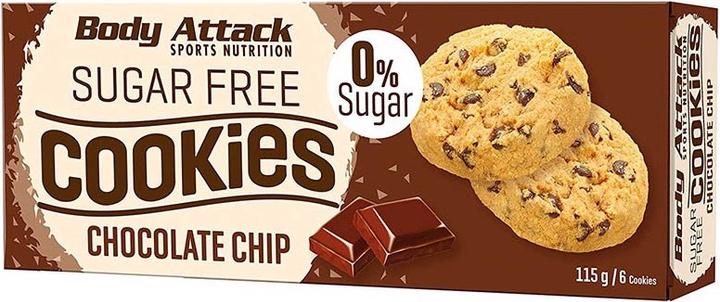 Produktbild Body Attack Low Sugar Cookies (115g) (Chocolate, Coconut, Haselnuss, Mandel, 1 Stk., 115 g)