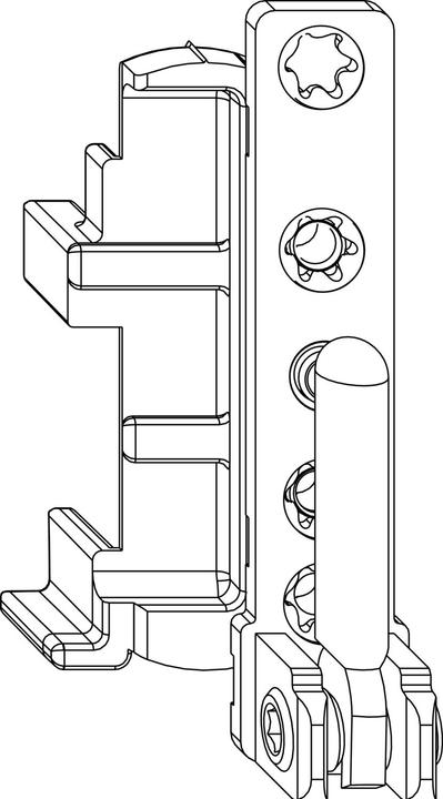 Maco Ecklager DT130 12/20 mm 130 kg silber rechts (54726)