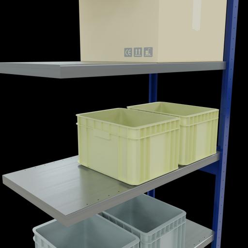 Produktbild Schulte Lagertechnik Stecksystem Anbauregal MULTIplus250 mit Längenriegel