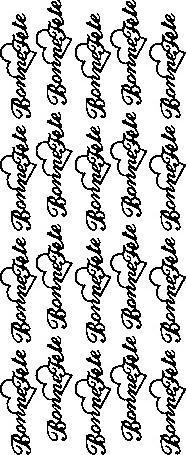 Produktbild VBS Reliefstickers "Bonne Fête", 10 x 23 cm