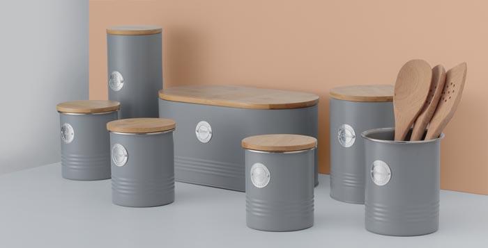 Actual product image Typhoon LIVING Tea Storage Container, pastel grey, 1 litre