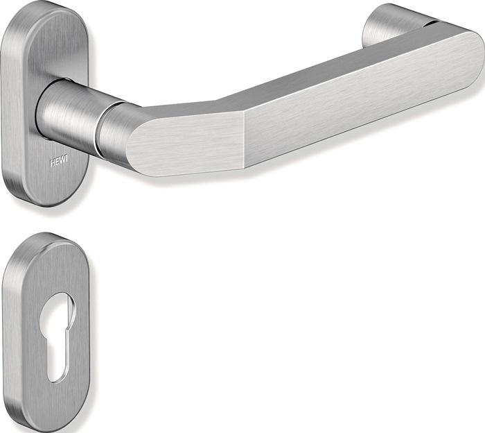 Hewi Rosette set 270XAH01.340 stainless steel oval PZ DIN left / right D/D (Door set)