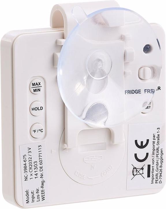 Produktbild Rosenstein & Söhne Digitales Gefrier- & Kühlschrankthermometer mit Temperatur-Timer
