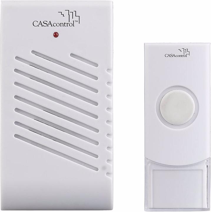 Produktbild CasaControl 2 mal Steckdosen-Türklingel mit Funk-Klingeltaster