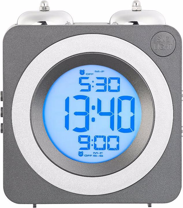 Actual product image St. Leonhard Digital Radio Bell Alarm Clock with 2 Alarm Times & Weekday Alarm