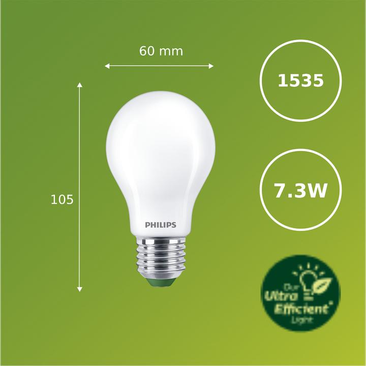 Image du produit Philips Ultra Efficient (E27, 7.30 W, 1535 lm, 1 x, A)