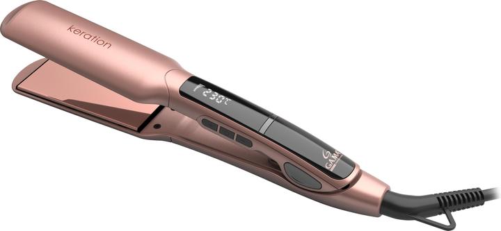 GAMA GA.MA X-Wide Keration, Straightening iron, Warm, 150 °C, 210 °C, Pink, 185 m (Glätteisen)