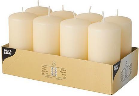 Actual product image Papstar Pillar candles (8 pcs.)