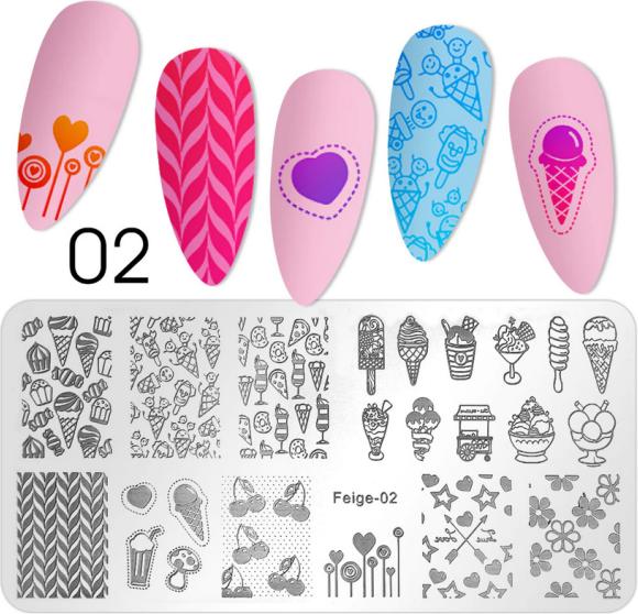 MoYou London Nail Art Stamping Feige 02