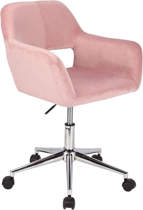 Immagine prodotto Svita Sedia da scrivania in velluto rosa