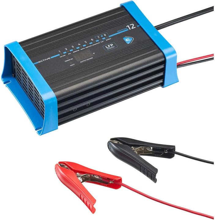 Immagine prodotto Ective Caricabatterie al litio 12A 12V Multiload 12 LFP 8 Stadi per batterie LiFePO4 (12V, 12 A)