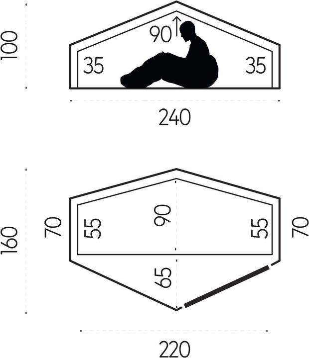 Immagine prodotto Fjällräven Abisko Lite 1 (Tenda a tunnel, 1.65 kg, 1 persona)