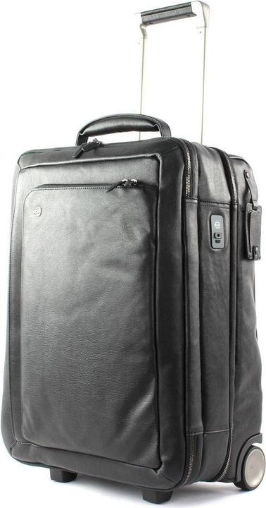 Produktbild Piquadro BagMotic, Leather, Cabin Leather Trolley, Black, BV2960B3BM/N, Wi (41.30 l, Handgepäck (bis 50l))