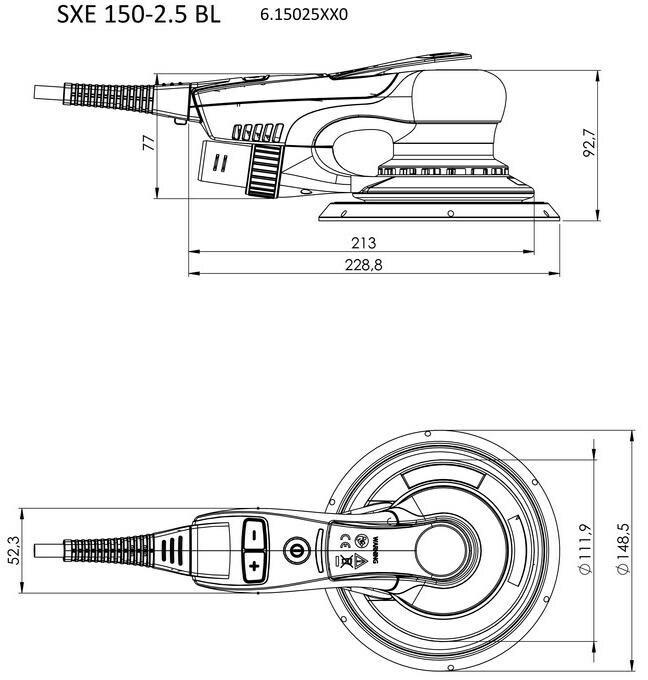 Produktbild Metabo SXE 150-2.5 BL CH (Exzenterschleifer, 350 W)