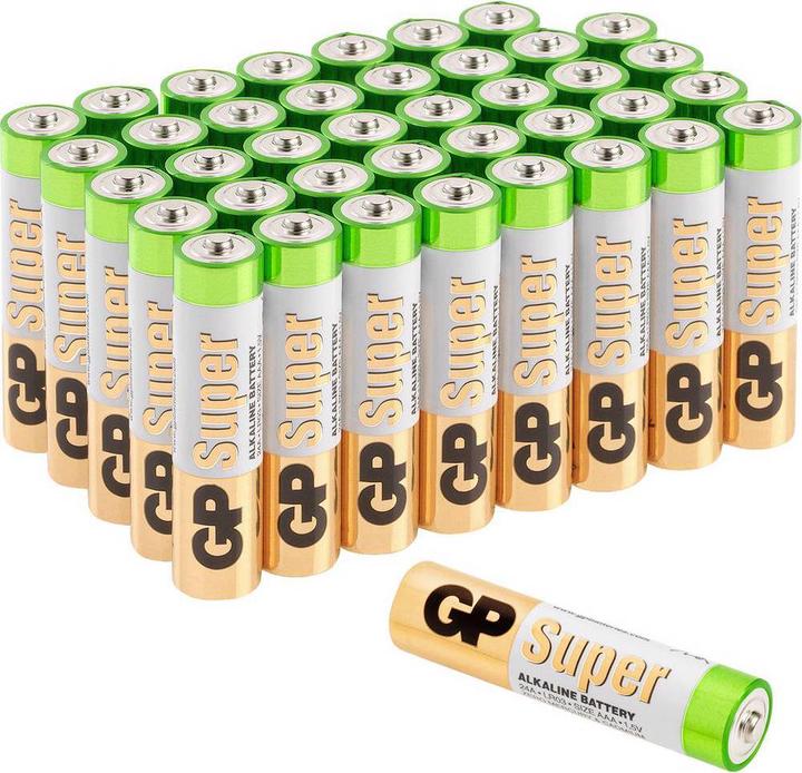 Produktbild GP Batteries Micro (AAA) Batterie Super Alkaline Batterien Micro, 40er (40 Stk., AAA)