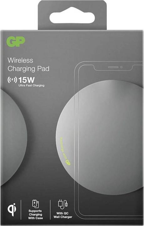 Actual product image GP Batteries Induction charger qi 165GREY (15 W)