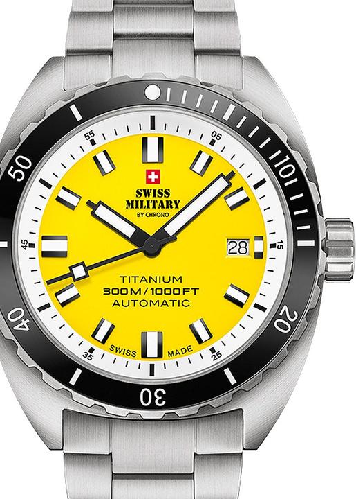 Swiss Military SMA34100.05 Diver Titanium Automatik 42mm 30ATM (Taucheruhr, 42 mm)