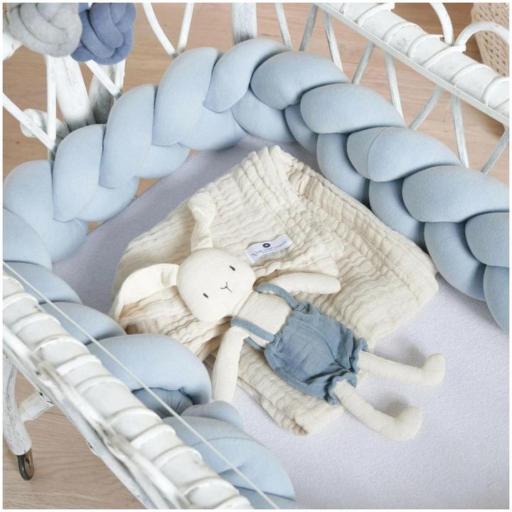 Image du produit nordic coast company Serpent de lit tressé Bleu clair OE