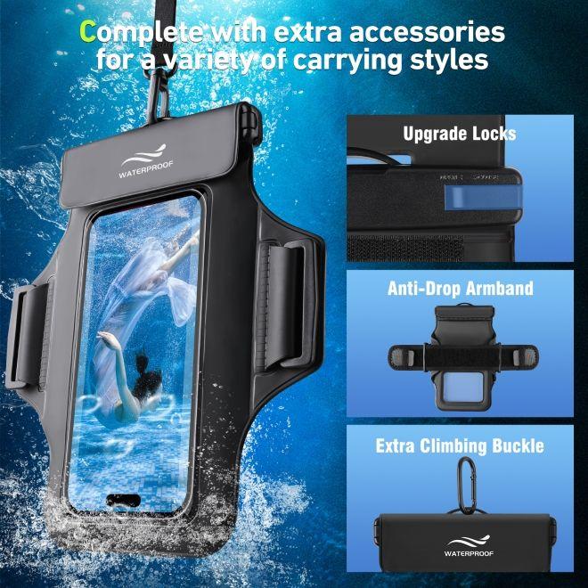 Produktbild Mu Sport 2in1 Wasserdichte Umhängetasche & Sport Armband für Smartphone bis 7"