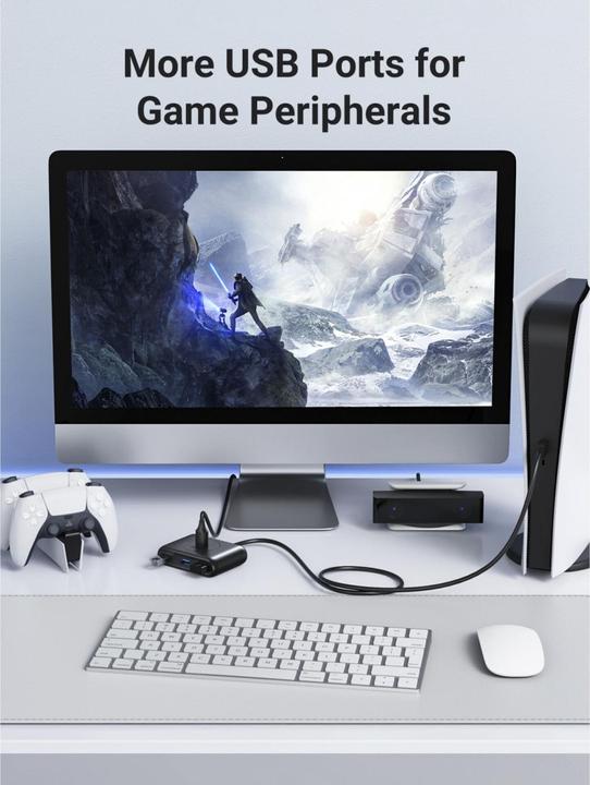 Produktbild Ugreen Hub USB 3.0 4in1 (USB-C, 4 Ports)