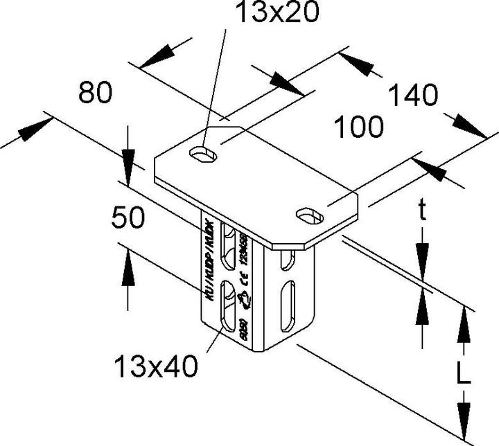 Actual product image Niedax KU 5050 E5