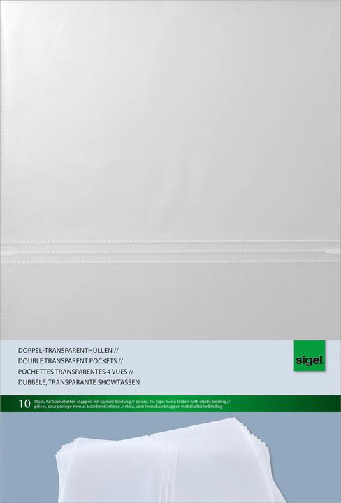 Image du produit Sigel Pochettes transparentes doubles (A4, 10 x)