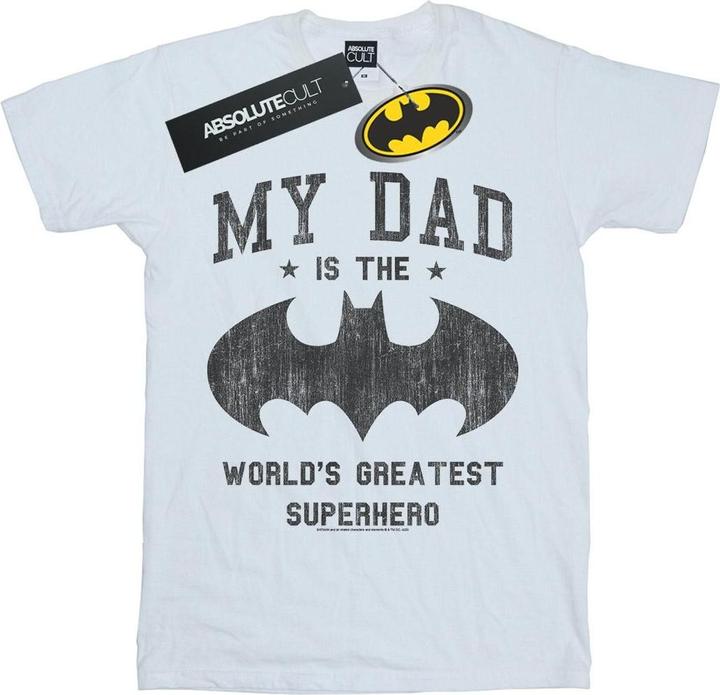 Produktbild Batman My Dad Is A Superhero TShirt Mädchen (140, 146)