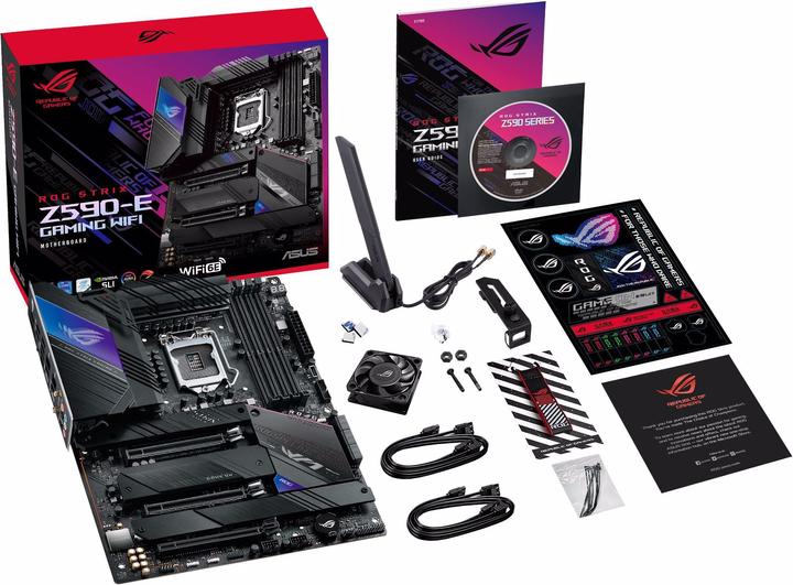 Produktbild ASUS ROG STRIX Z590-E GAMING (LGA 1200, Intel Z590, ATX)