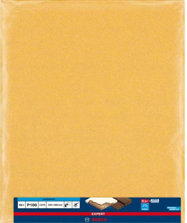 Productafbeelding Bosch Professional Zubehör Expert C470 Schuurpapier voor handschuren, 230 x280 mm, G 100 (G 100)