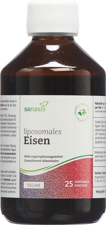 Actual product image Sanasis Iron liposomal Fl 250 ml (1 Piece)