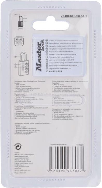 Immagine prodotto Master Lock serratura a combinazione