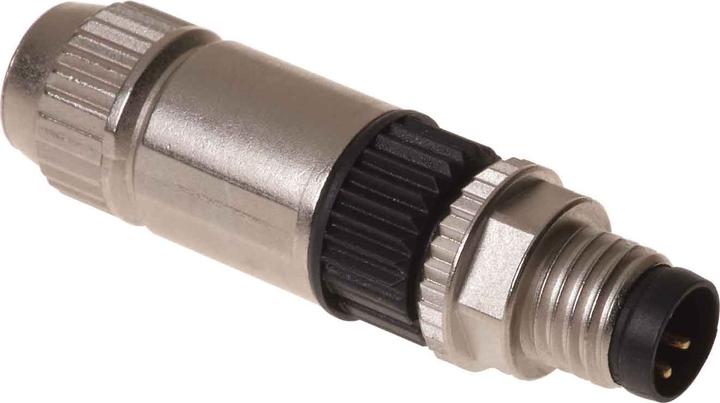 Actual product image Harting M8 connector 4-pole straight - HARAX®connection technology - insulation displacement connectors