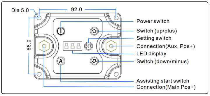 Actual product image Swaytronic VSR relay 12V 150A