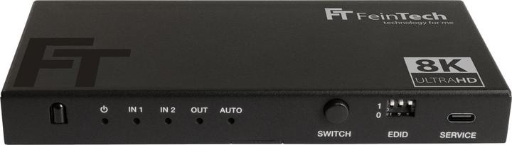 Produktbild FeinTech SW212 HDMI 2.1 Switch 2 In 1 Out mit Audio Extractor (Toslink & Aux)