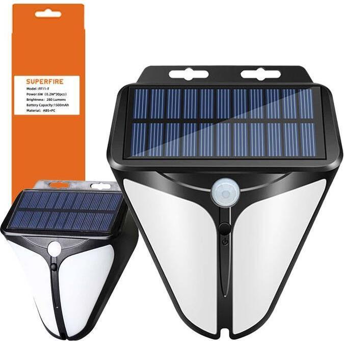 Immagine prodotto Superfire Lampada solare FF11-F, 6W, 280lm, 1500mAh (280 lm, IP54)