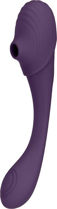 Actual product image Shots Mirai - Double Ended Pulse Wave & Air Wave Bendable Vibrator - Tester