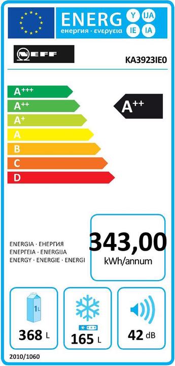 Energie-Label Neff KA3923IE0 (562 l)