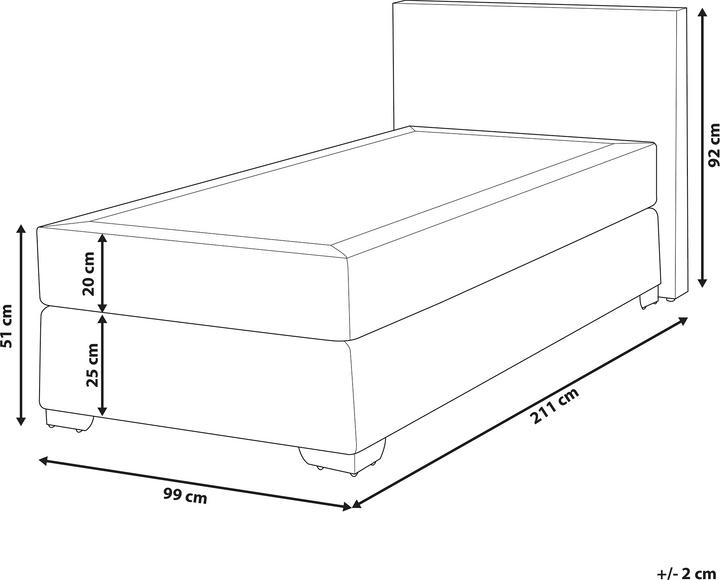 Actual product image Beliani President (90 x 200 cm)
