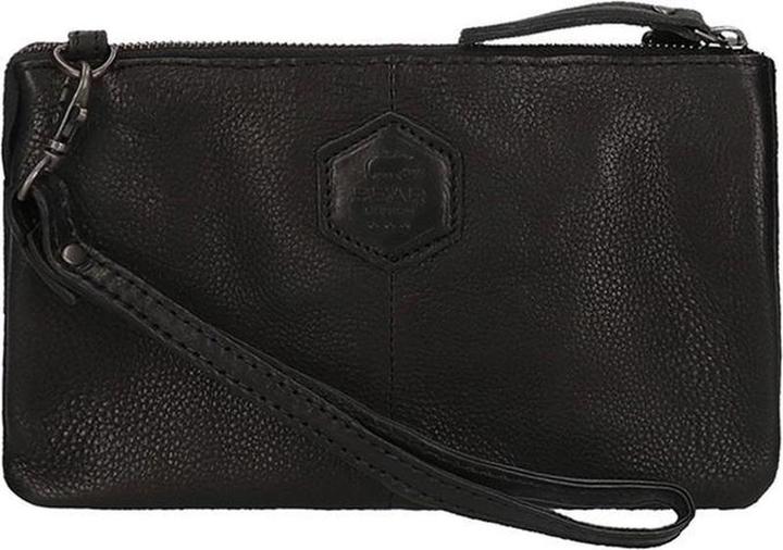 Bear Rock Bärende Design Uma Leder Umhängetasche / Clutch - Schwarz