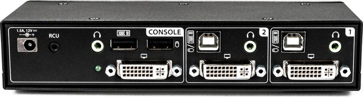 Image du produit Vertiv 2 ports KVM de bureau sécurisés DVI-I dual-link USB 2.0 ports périphériques audio