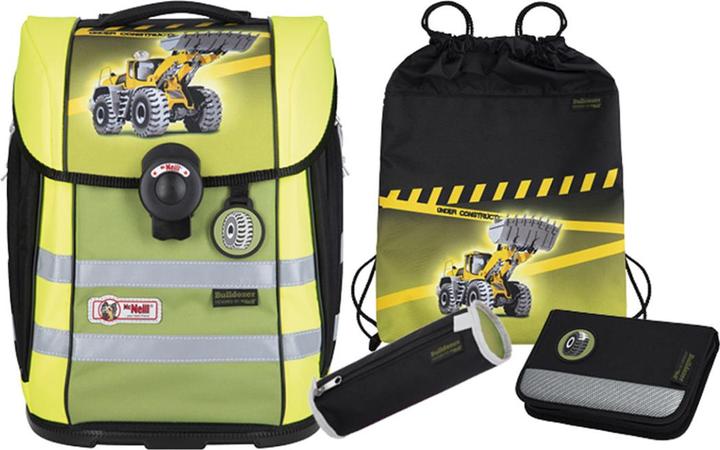 Mc Neill Schulranzen-Set ERGO PRIMERO 963820600 BULLDOZER McLight 4-teilig (20 l)