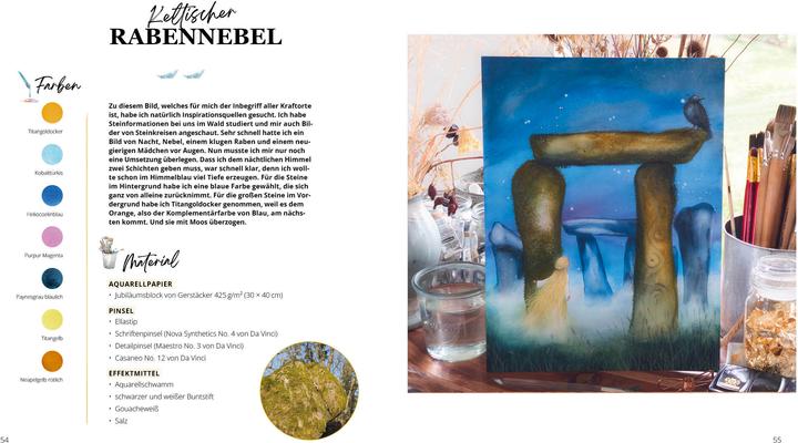 Produktbild Magische Landschaften in Aquarell malen (Deutsch, Kerstin Schmolmüller, 2024)
