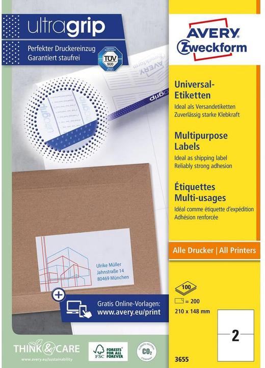 Image du produit Avery Étiquettes universelles
