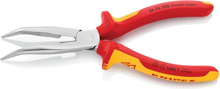 Image du produit Knipex Vde Long Bent Snipe Nose Side Cutting Pliers 200mm (200 mm)